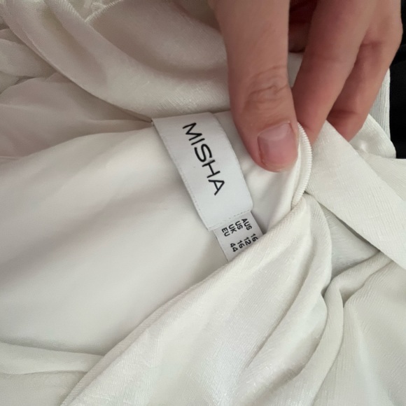 MISHA- Callie Halter Dress in white- Size 12 - Picture 4 of 4